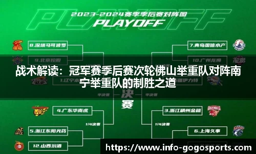 战术解读：冠军赛季后赛次轮佛山举重队对阵南宁举重队的制胜之道
