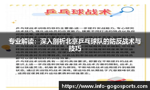 专业解读：深入剖析北京乒乓球队的防反战术与技巧